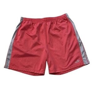 Puma Mens Athletic Shorts Coral Gray‎ Track Gym Workout Elastic Waist XXL